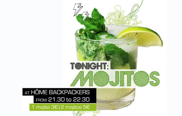 Mojito en Home Backpackers Hostel Valencia